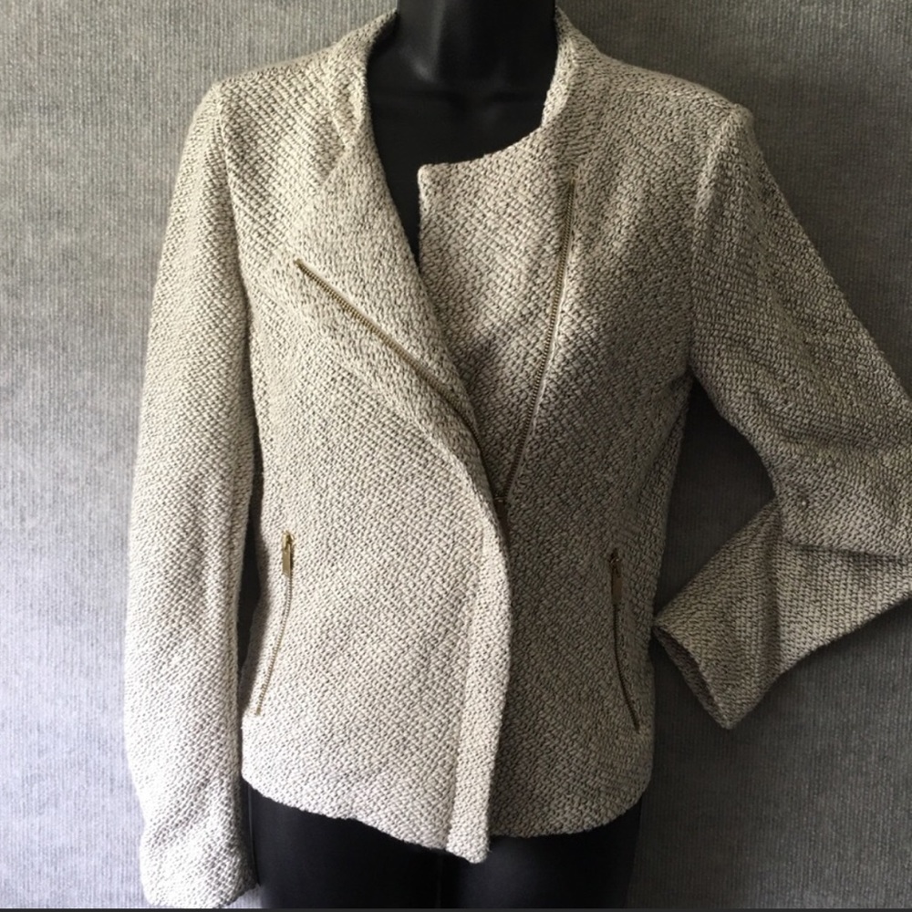 NWT Moto Tweed Ann Taylor Blazer Jacket